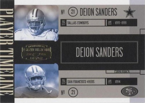 2006 Donruss Gridiron Gear Deion Sanders #PT-40