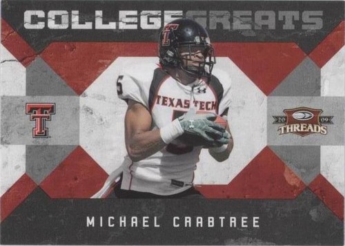 2009 Donruss Threads Michael Crabtree #17