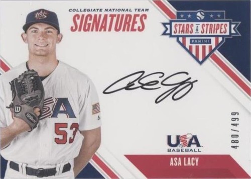 2020 Panini USA Baseball Stars & Stripes - Asa Lacy #CNT AS