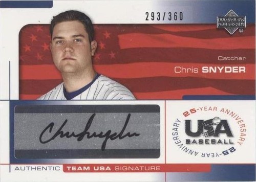 2004 Upper Deck USA Baseball 25-Year Anniversary - Chris Snyder #SNY