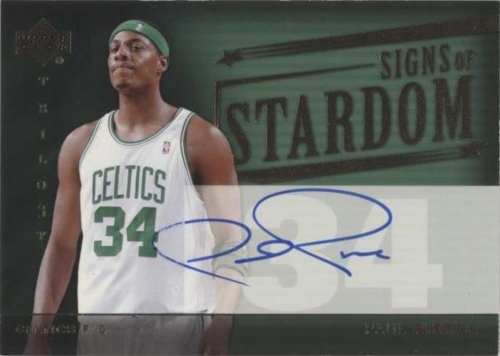 2004-05 Upper Deck Trilogy - Signs of Stardom #SI-PP Paul Pierce (AU)