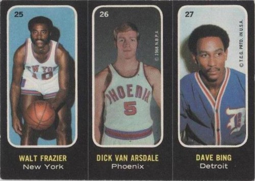 1971-72 Topps - Walt Frazier/Dick Van Arsdale/Dave Bing #25-26-27