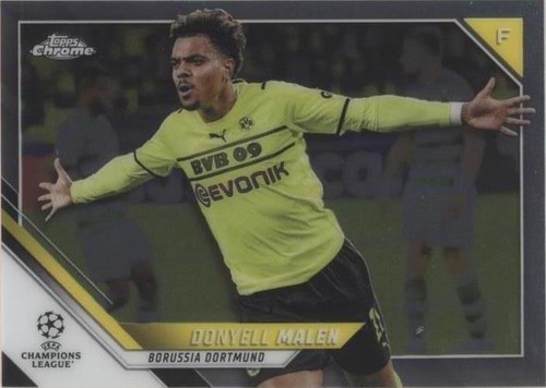 2022 Topps Chrome Blue Donyell Malen #34 Borussia Dortmond