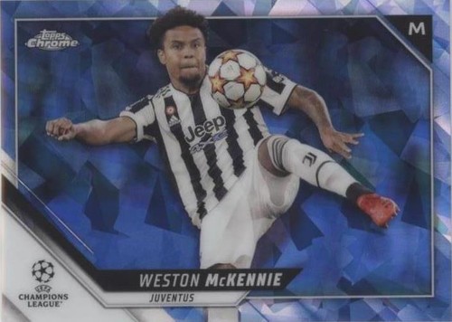 2021-22 Topps Chrome UCL Sapphire Edition Weston McKennie #175