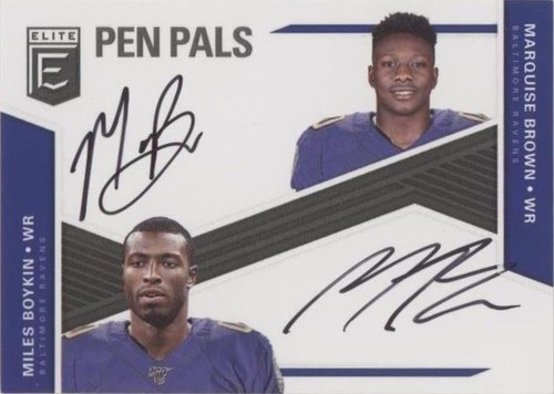 2019 Panini Donruss Elite Marquise Brown Miles Boykin #PPD-BA