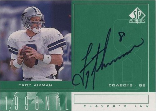 1998 SP Authentic Troy Aikman #TA