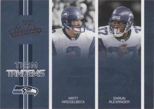 2005 Playoff Absolute Memorabilia Matt Hasselbeck Shaun Alexander #TT-23