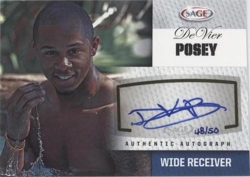 2012 SAGE Autographed DeVier Posey #A43