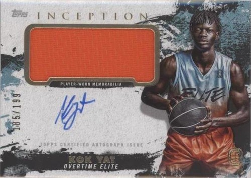 2021-22 Topps Inception OTE Overtime Elite - Kok Yat #IAPC-KY2