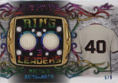 2022 Leaf In The Game Used Sports - Madison Bumgarner #RL-19