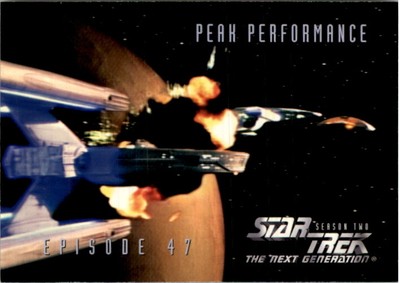 1994-99 Star Trek The Next Generation Episode Collection #198 Peak Performance