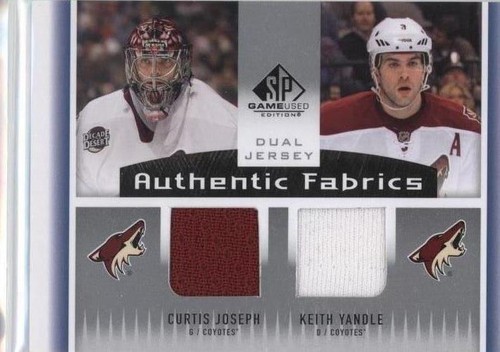 2013-14 SP Game Used Edition - Curtis Joseph Keith Yandle #AF2-YJ