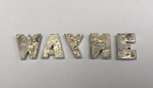 Solid 10K White Gold 4.6 DWT 7 Grams Initials Letter Jewelry Scrap Not