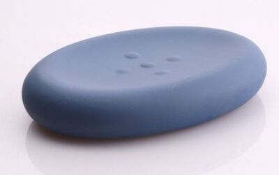 Sanwood Susa Dark Blue Soap Dish/Ceramic With Soft Touch-überzug