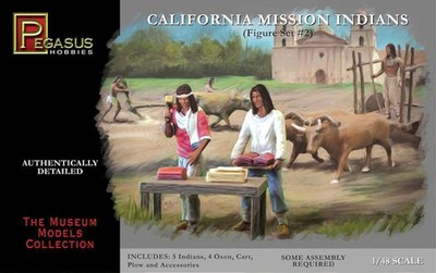 Pegasus Hobby 1/48 CA Mission Indians Set 2 PGH7005 707600070050
