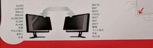 3M Black Privacy Screen Filter for 24