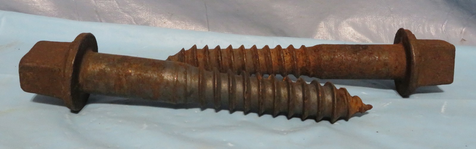 Vintage Industrial Machine Age Steel RAILROAD LAGS  Steampunk Art Lamp Part