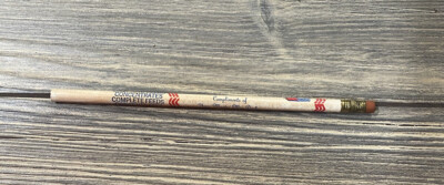 Vintage Master Mix Feeds Compliments of Master Mix Dealer Unsharpened Pencil