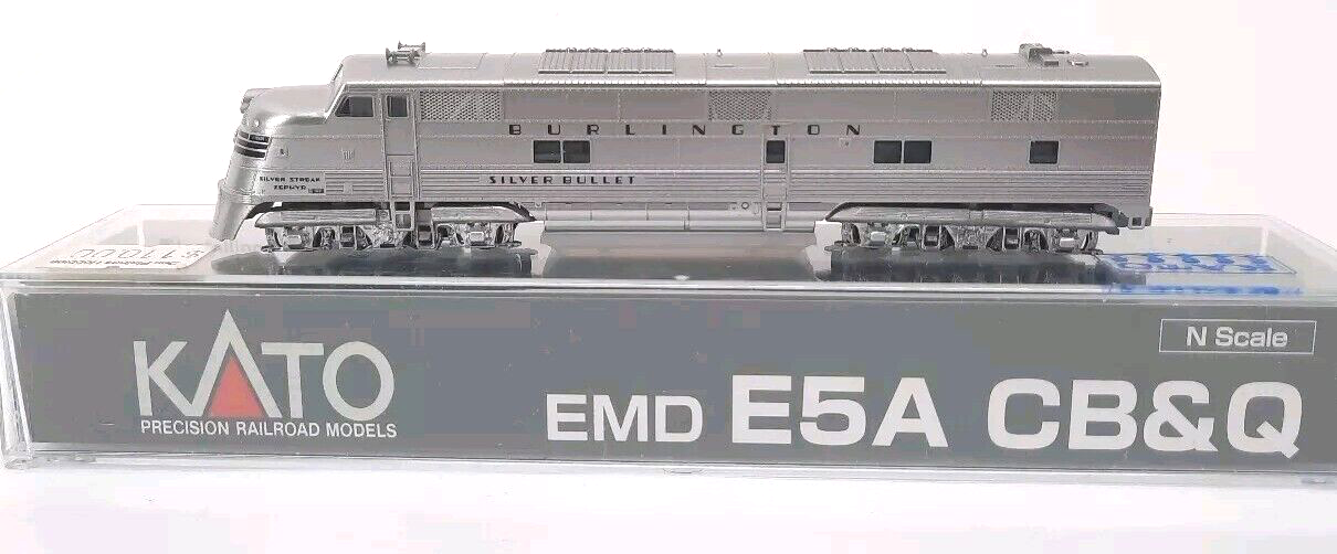 Kato N Scale 176-5402 E5A CB&Q Silver Pilot #9911A Tested | eBay Kato N Scale 176-5402 E5A CB&Q Silver Pilot #9911A Tested | eBay