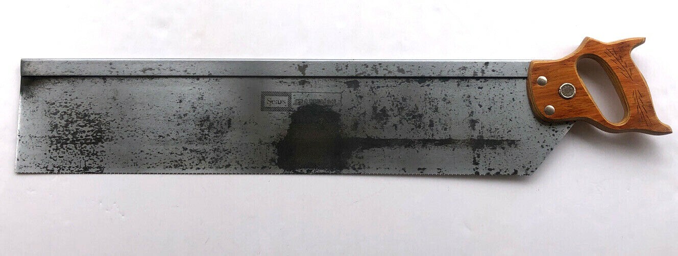 Vintage Sears Craftsman KROMEDGE 24” Hand Miter Box Saw Vintage Sears Craftsman KROMEDGE 24” Hand Miter Box Saw