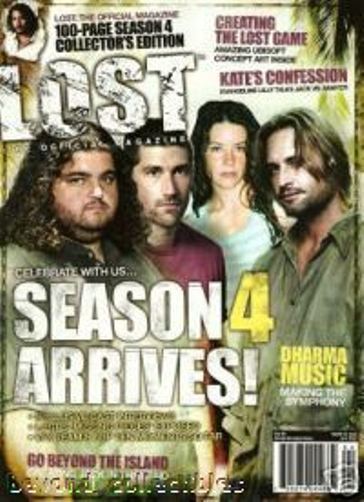 LOST OFFICIAL MAGAZINE - CAST COVER - SEASON 4 ARRIVES - SAWYER - KATE #15A