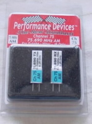 75Mhz AM Crystal Set for Futaba/Hitec/JR Radios-Chan 75 PDV1000075 75.690mhz
