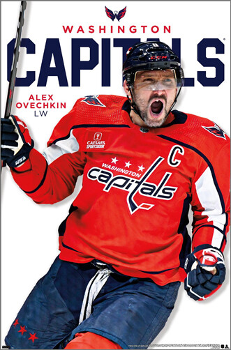 Alex Ovechkin GOAL! Washington Capitals Official NHL 22x34 Wall