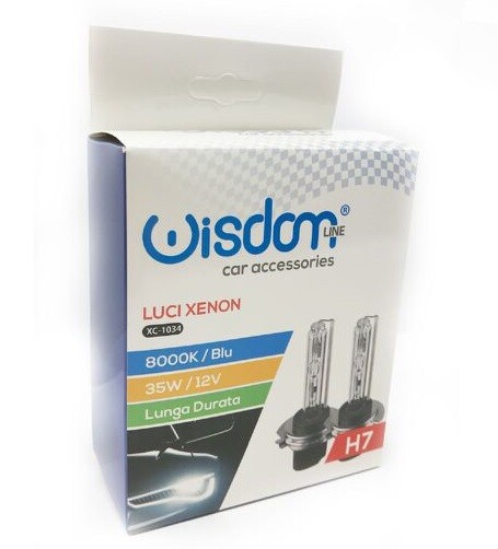 2 Lampadine Lampade Auto Moto Xenon Xeno H7 8000K 35W 12V BLU XC-1034 wis
