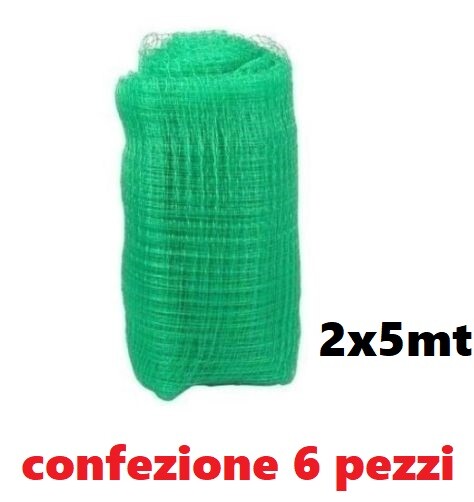 Set 6 Pezzi Rete Antiuccelli 2x5mt Anti Uccelli Volatili Piccioni Orto moc