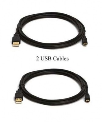 TWO 2 USB Cables for Canon 500 SX230 HS 500HS SX230HS A1200 SD980 SD940 SD1200