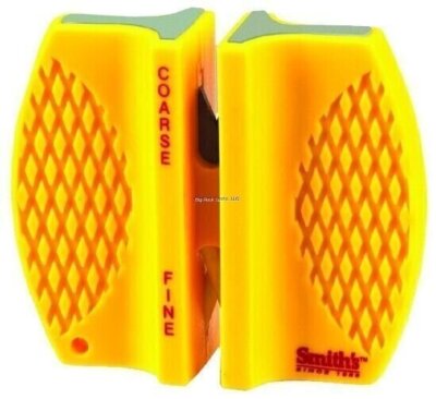 Smiths 2 Step Knife Sharpener w/Crossed Carbide Blades/Ceramic Rods CCKS