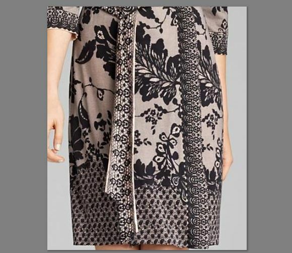 Pre-owned Diane Von Furstenberg $500 Dvf Inari Silk-jersey Wrap Dress Lace Flutter Print 8 10 12 Gorgeous In Multicolor