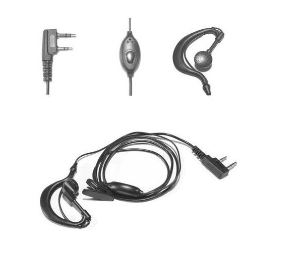 Auricolare 2 Pin Per Baofeng Uv5r 888s 666s Ricetrasmittente Walkie Talkie cir
