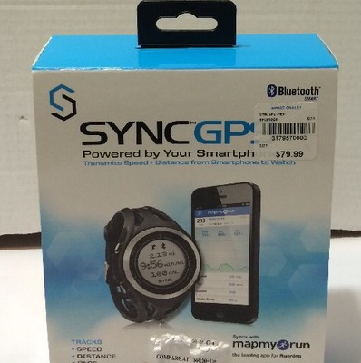 Sportline SYNC GPS Men's Pedometer, Black NEW - SP3010BK