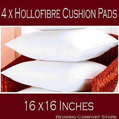 16"x16" hollowfibre cushion inner pads inserts fillers scatters
