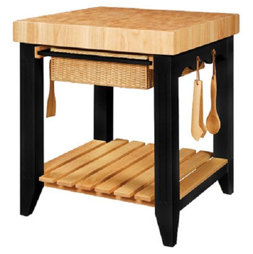 Butcher Block Island Small Kitchen Islands And Work Station Prep Table Black