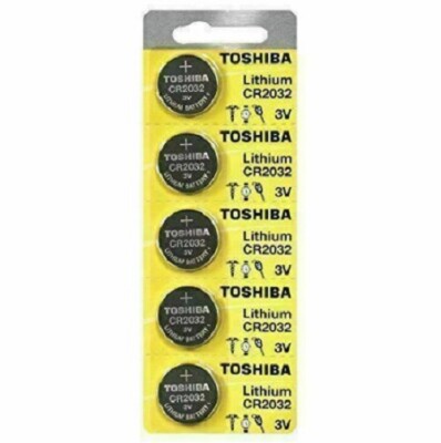 5 x New Original Toshiba CR2032 CR 2032 3V LITHIUM BATTERY BR2032 DL2032 
