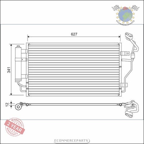 Condenseur Climatisation Valeo Pour Hyundai Ioniq Nissan Nv200 Leaf