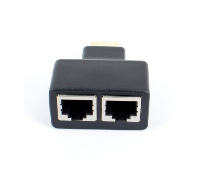 2 Pcs HDMI Over RJ45 CAT5e CAT6 UTP LAN Ethernet Extender Repeater 1080P 3D