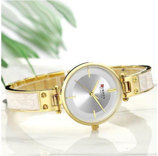 Orologio Da Polso Curren 9058 Donna Analogico Quarzo Moderno Fashion Dorato lac