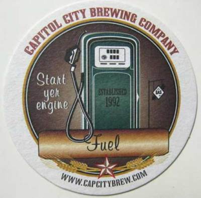 FUEL, START YER ENGINE Beer COASTER, Mat , Capitol City, WASHINGTON D.C. 2009