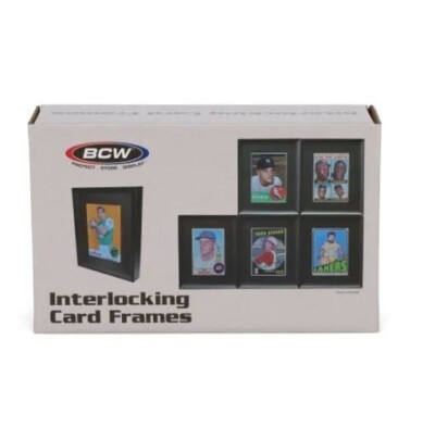 BCW Supplies - Interlocking Card Frames - Black (6 PACK) - FAST FREE SHIPPING