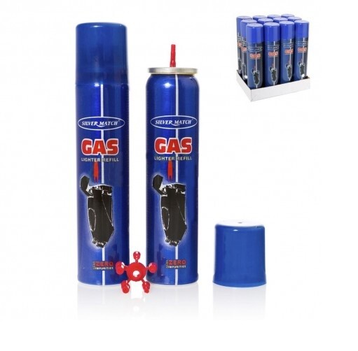 Set 12 Pezzi Bomboletta Ricarica Gas 300ml Per Accendini dfh
