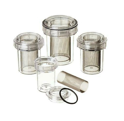 Disposable Traps Internal Thread, Fine Mesh 3-1/2'' x 4-3/8'', 8/Pkg Plasdent type