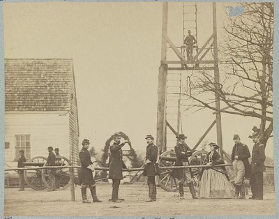 Photo:Headquarters of Gen. Morell, Miners Hill, Va.