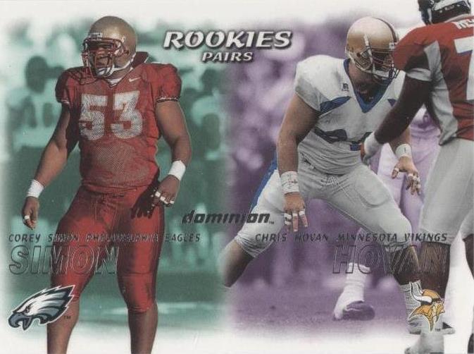 2000 Skybox Dominion Chris Hovan Corey Simon #241