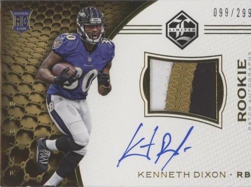 2016 Panini Limited Kenneth Dixon #136