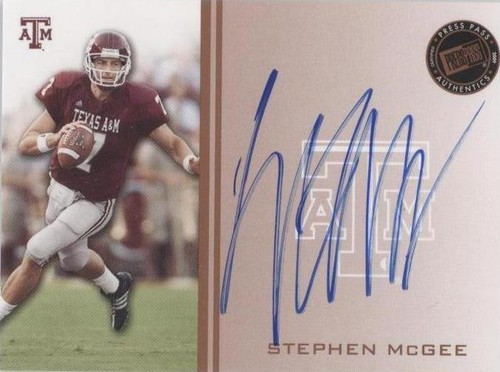 2009 Press Pass Stephen McGee #PPS - SM