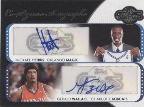 2008-09 Topps Co-Signers - Mickael Pietrus/Gerald Wallace #CS-PW