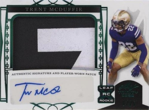 2022 Leaf Trinity Trent McDuffie #PA-TM1